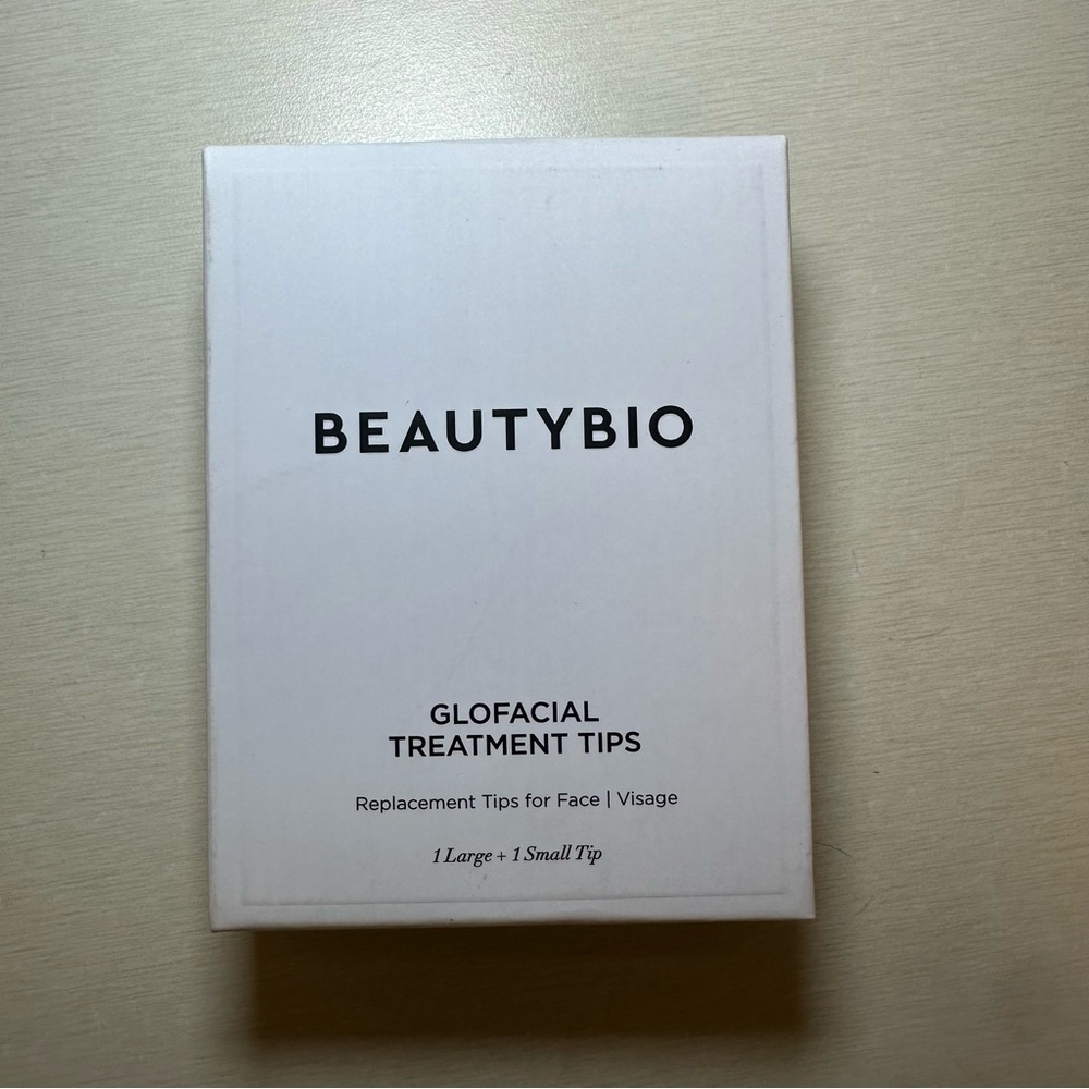 BeautyBio Glofacial Treatment Tips Replacement Tips for Face 1 Lg 1 Sm SEALED